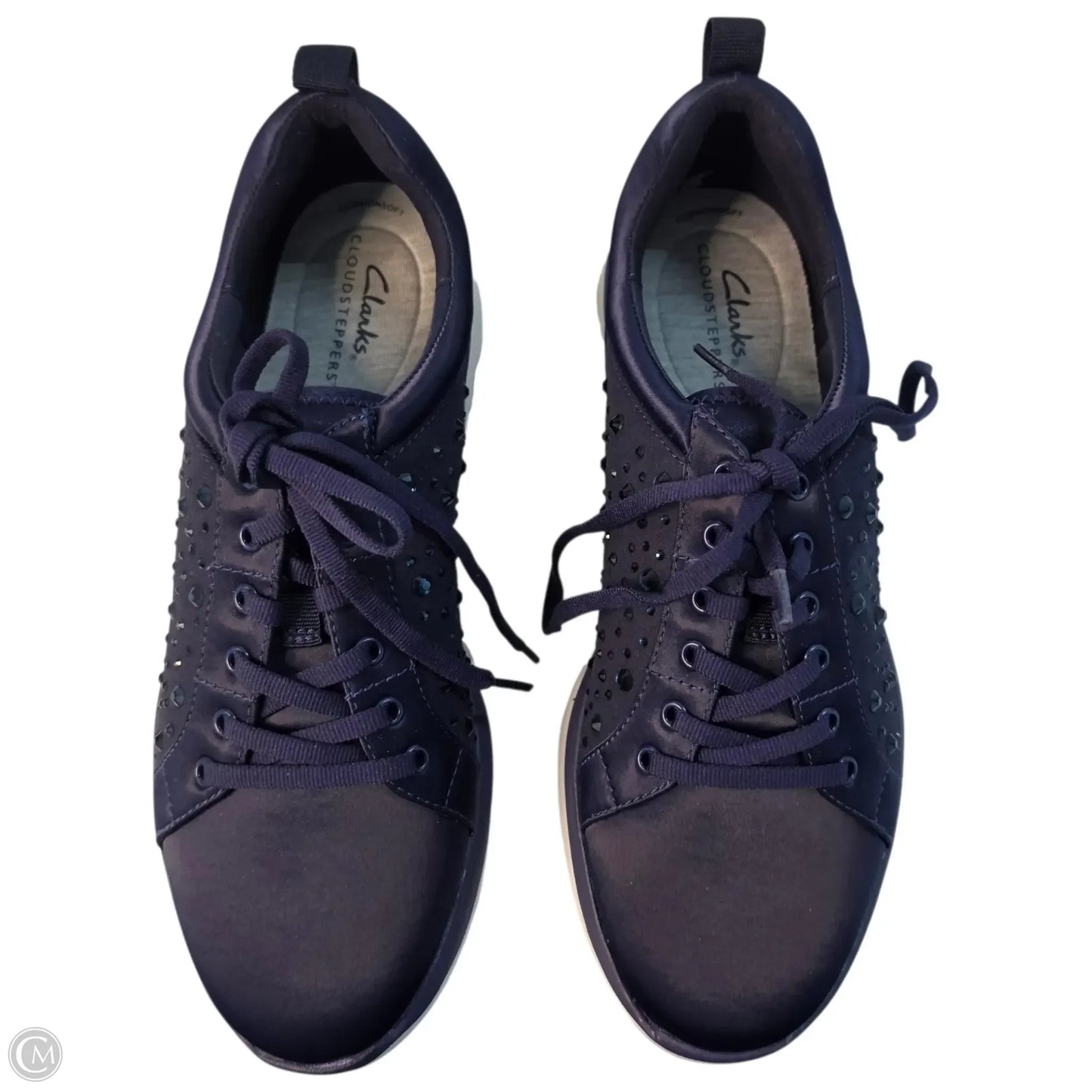 Shoes Sneakers By Clarks In Navy, Size: 9