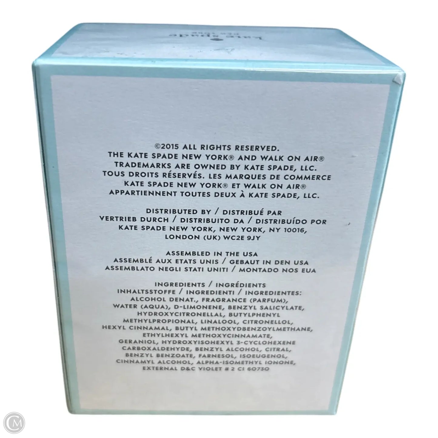 Fragrance Designer By Kate Spade, Size: