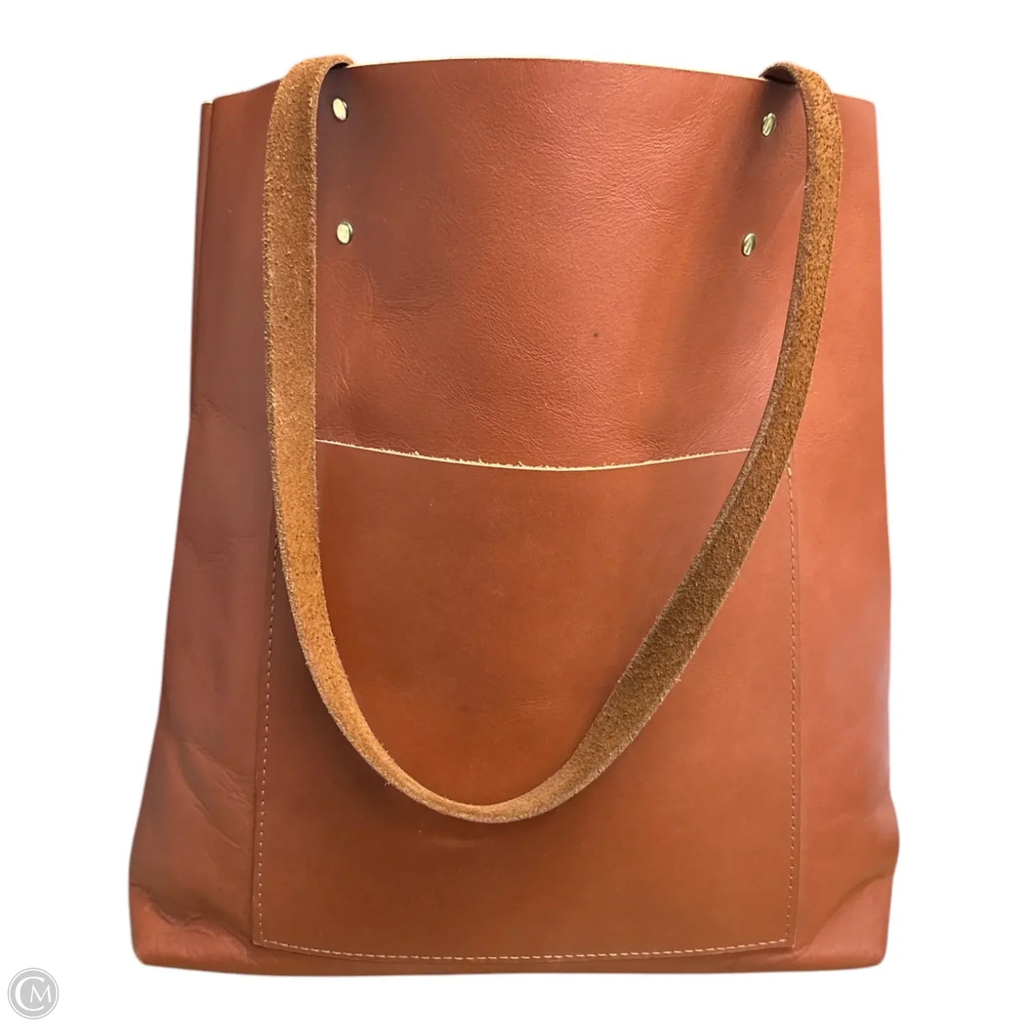 Handbag Leather By Clothes Mentor, Size: Large