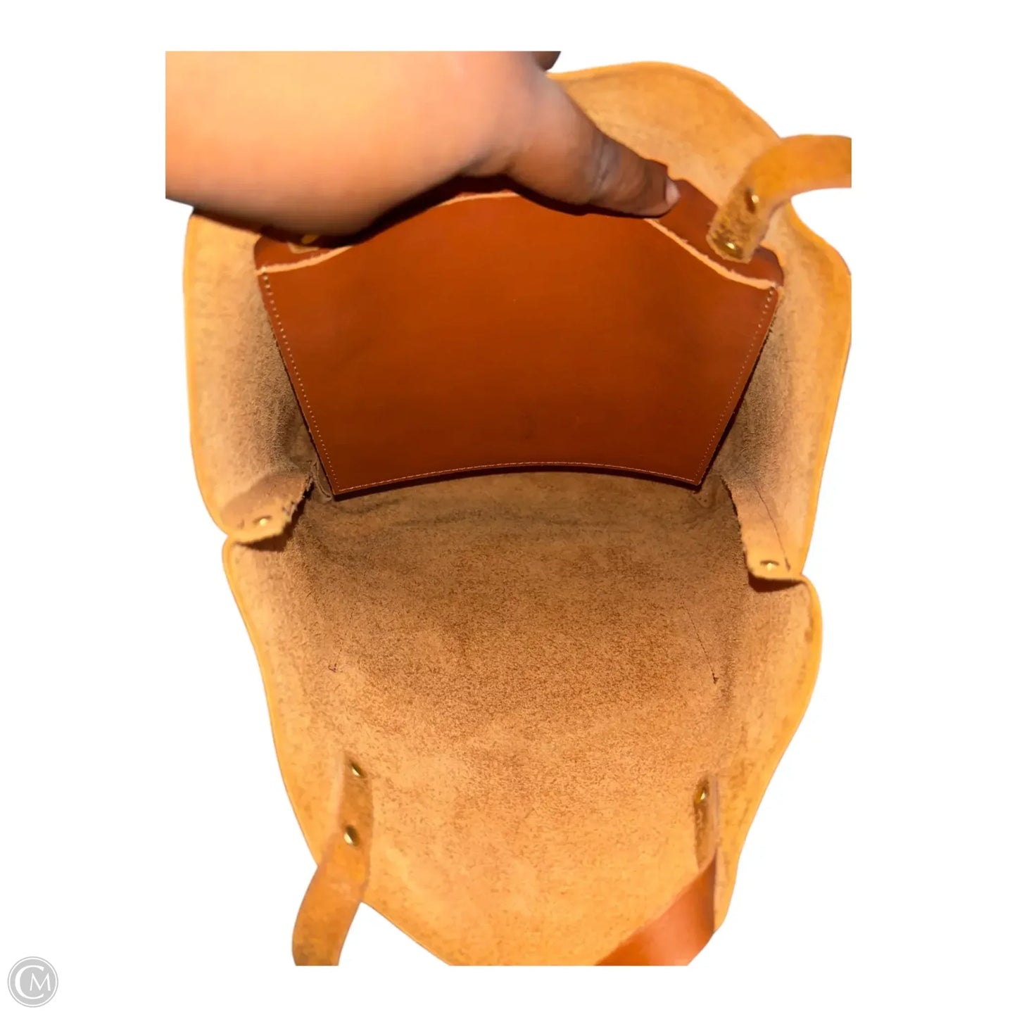 Handbag Leather By Clothes Mentor, Size: Large