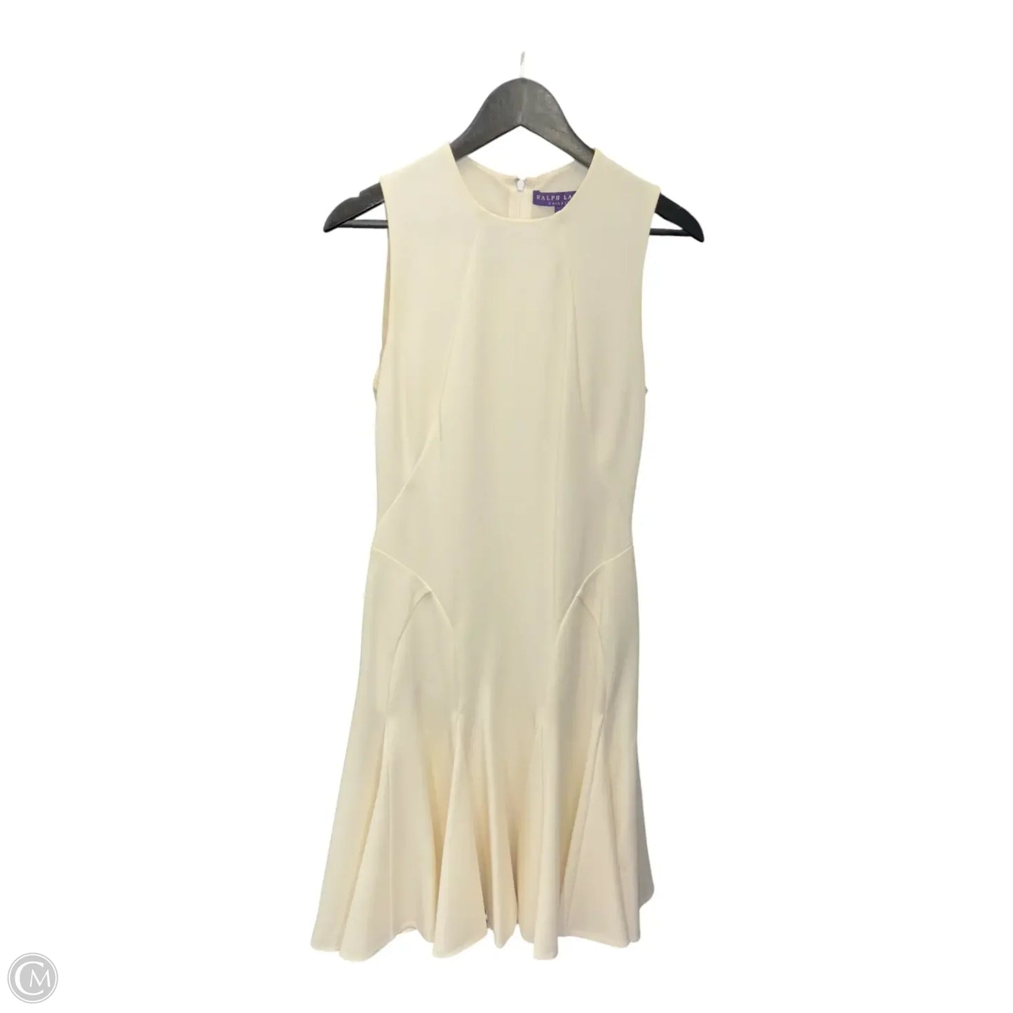 Dress Casual Midi By Ralph Lauren Collection In Cream, Size: 10