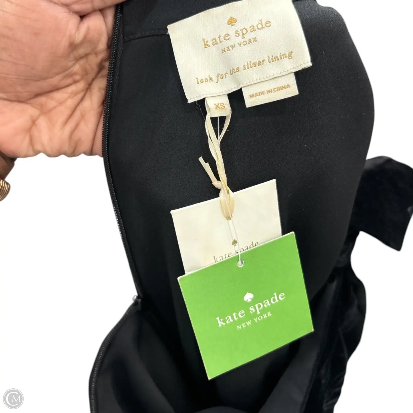 Dress Designer By Kate Spade In Black, Size: Xs