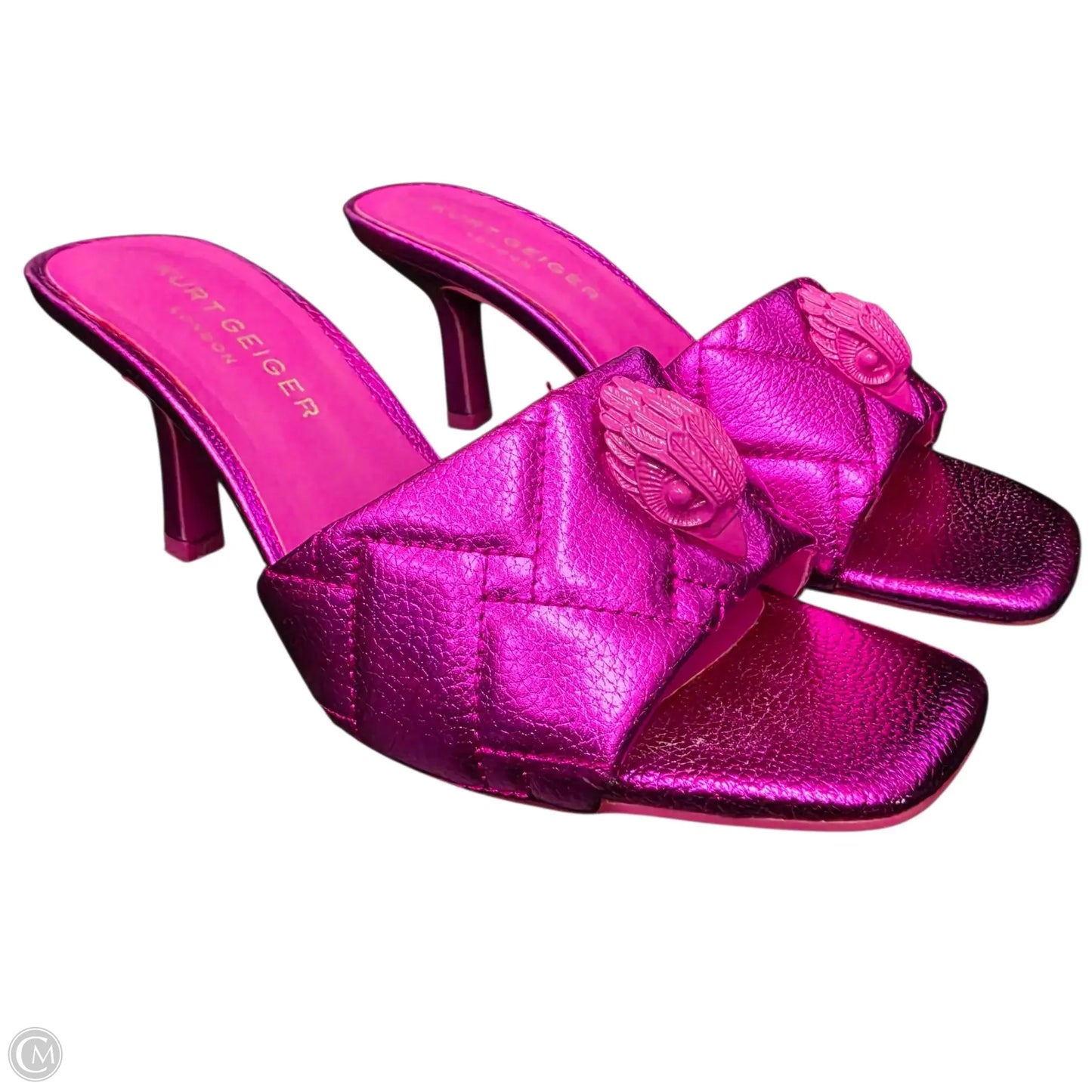 Sandals Heels Kitten By Kurt Geiger London In Pink, Size: 7.5