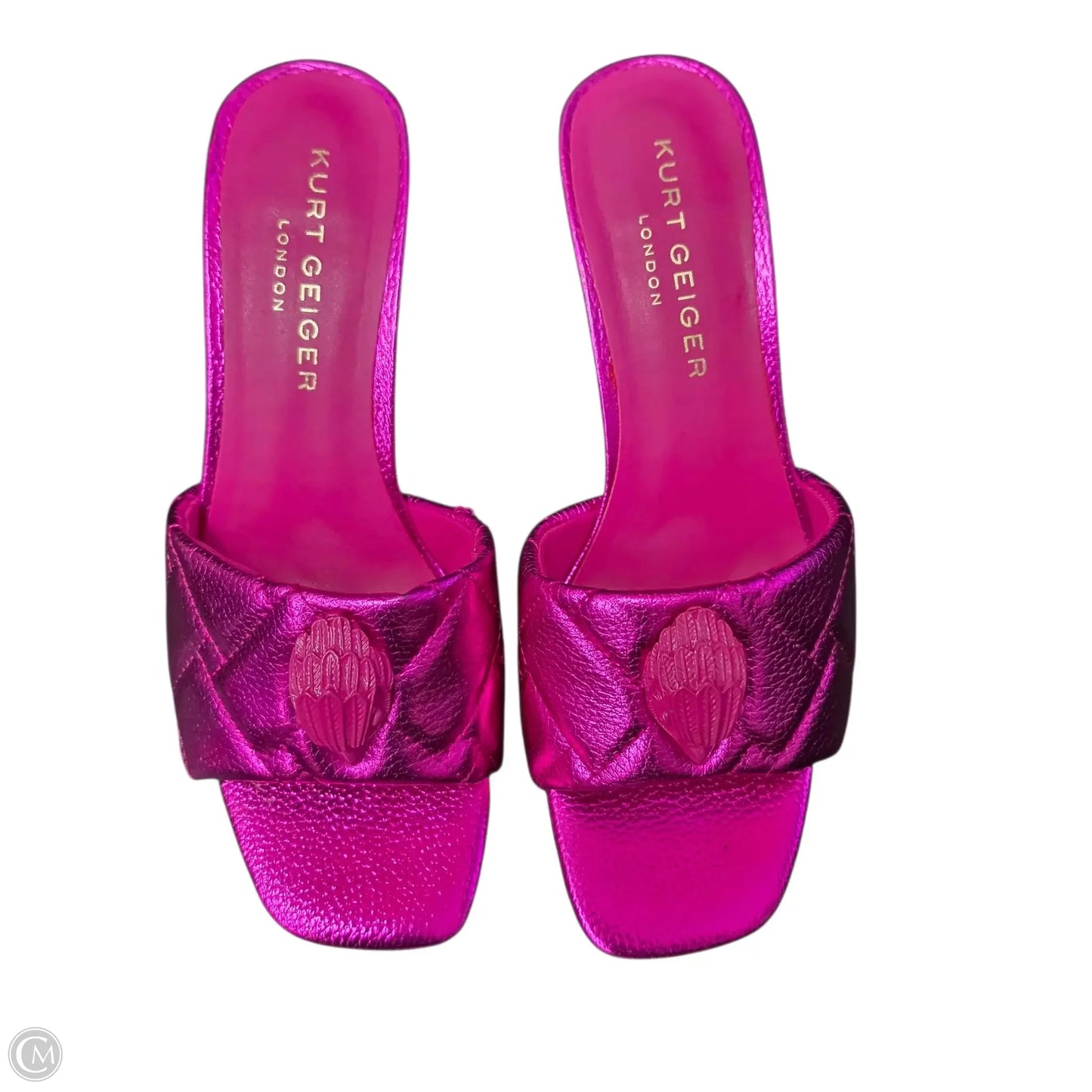Sandals Heels Kitten By Kurt Geiger London In Pink, Size: 7.5