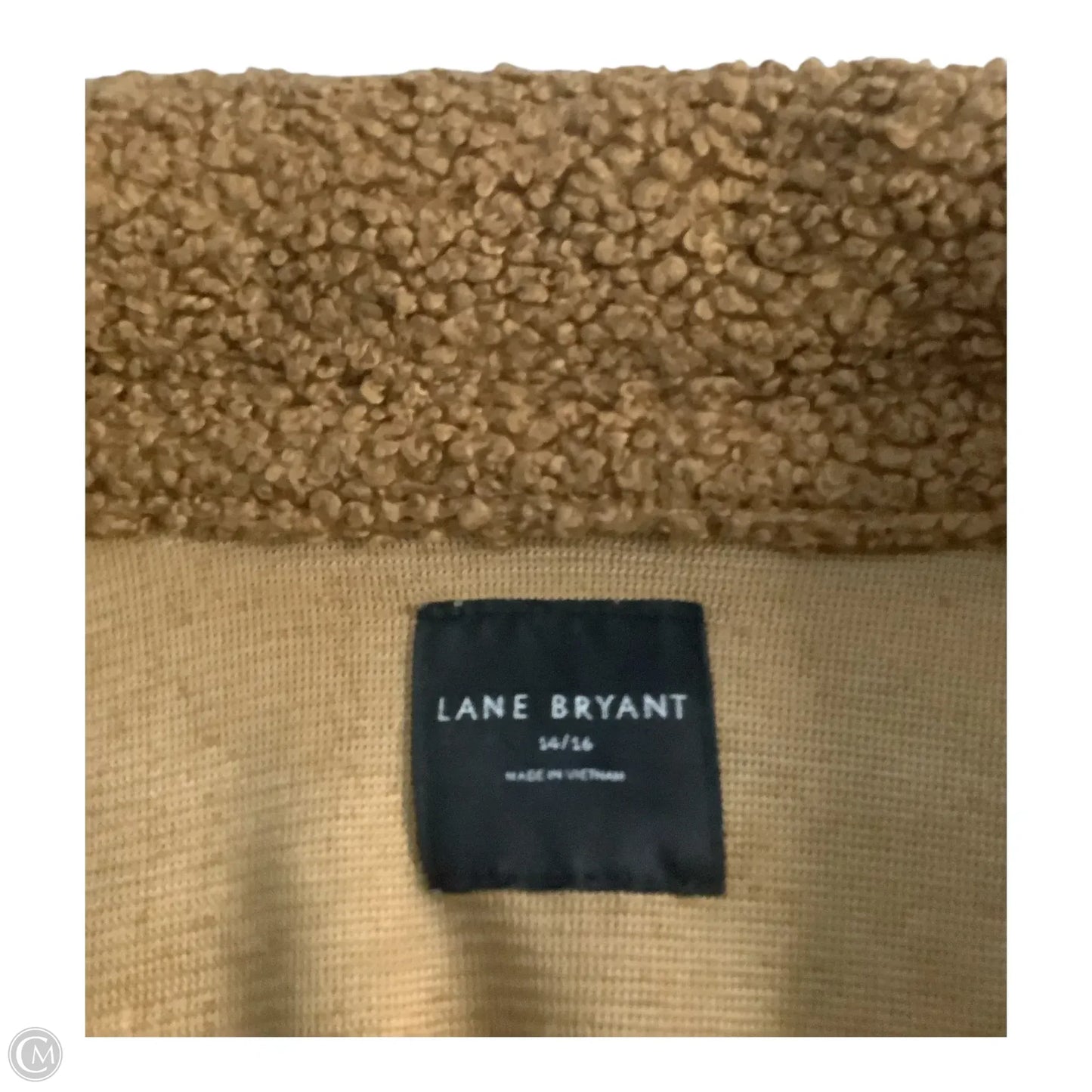 Jacket Fleece By Lane Bryant In Brown, Size: Xl