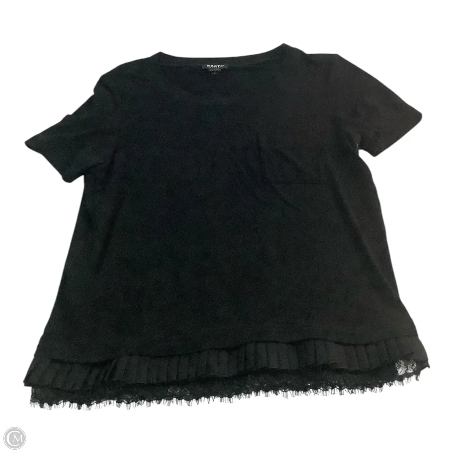 Top Short Sleeve Basic By Worth Ny In Black, Size: S