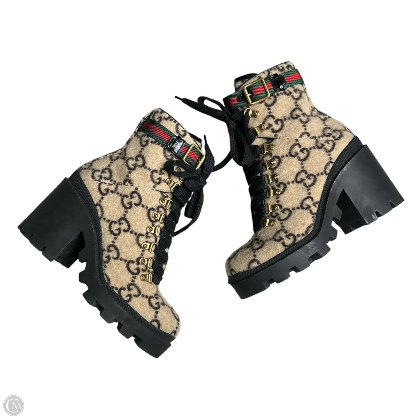 Boots Luxury Designer By Gucci In Tan