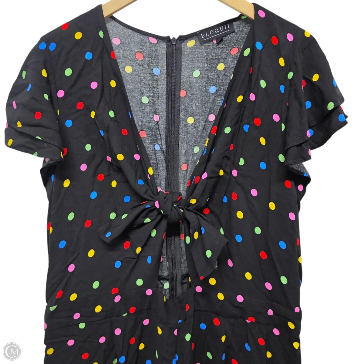 Jumpsuit By Eloquii In Polkadot Pattern, Size: 16