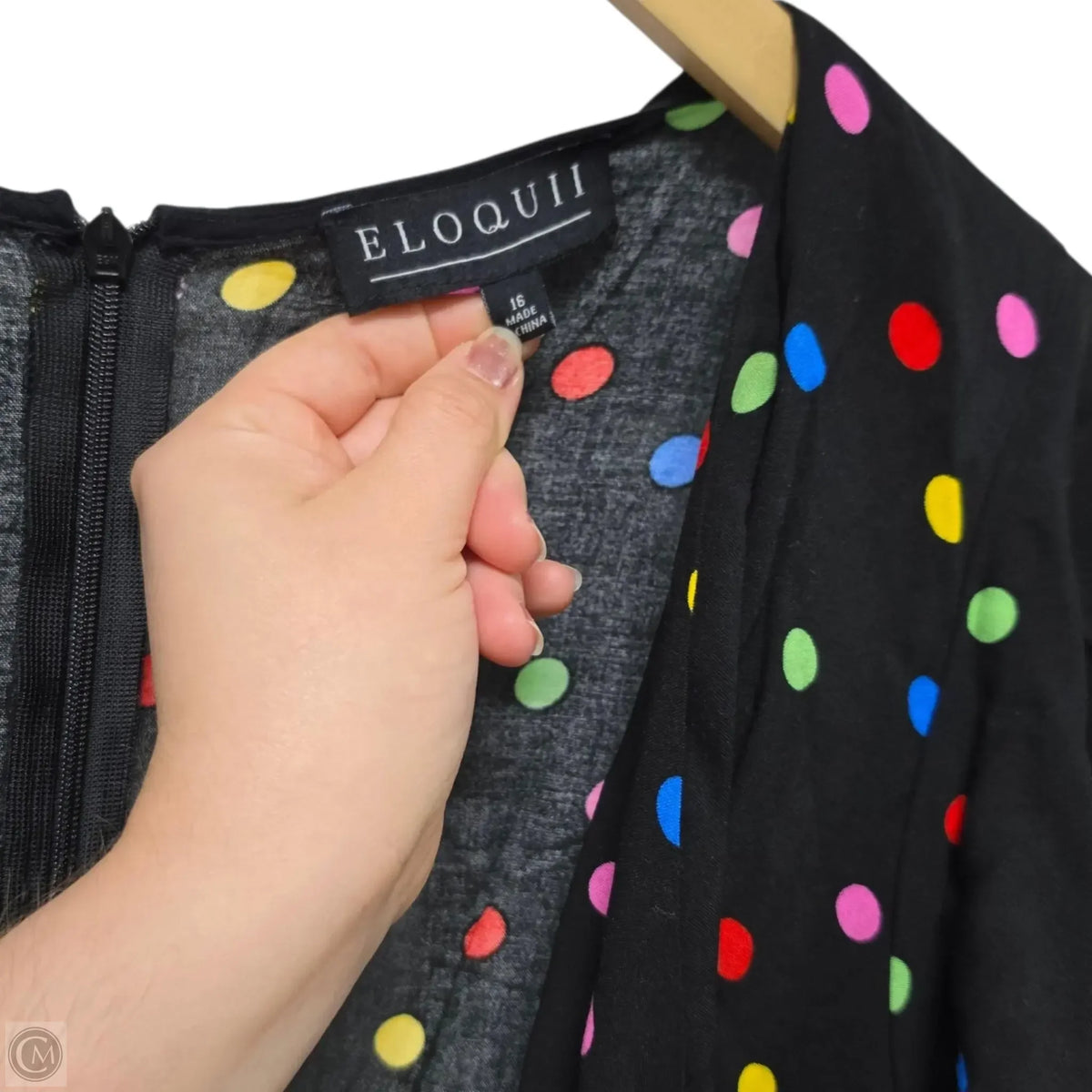 Jumpsuit By Eloquii In Polkadot Pattern, Size: 16