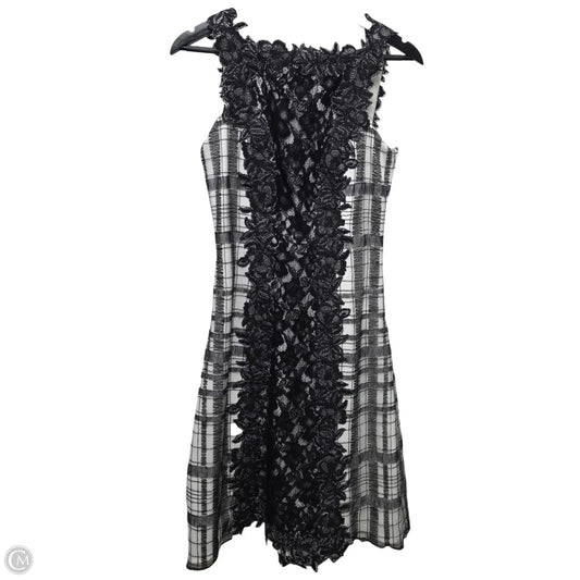 Dress Designer By Tadashi Shoji In Black & White, Size: 4