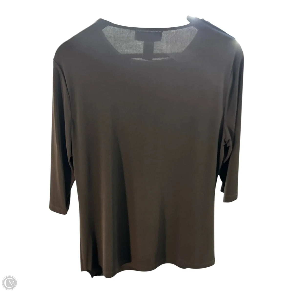 Top Long Sleeve Basic By Doncaster In Brown, Size: L