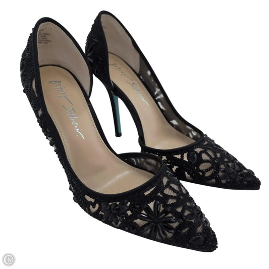 Shoes Heels Stiletto By Betsey Johnson In Black, Size: 7
