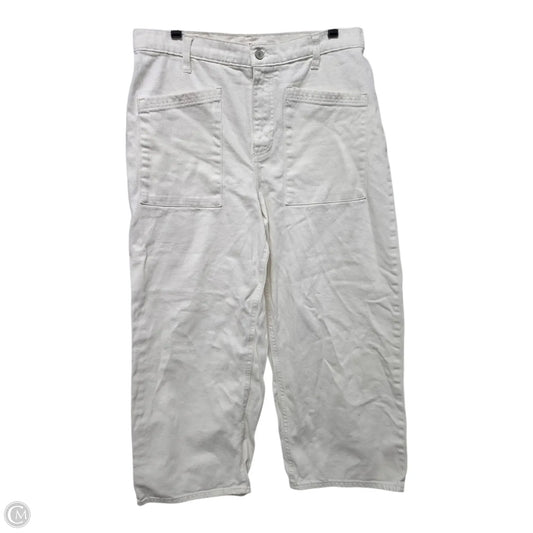 Jeans Wide Leg By Lucky Brand In White, Size: 12