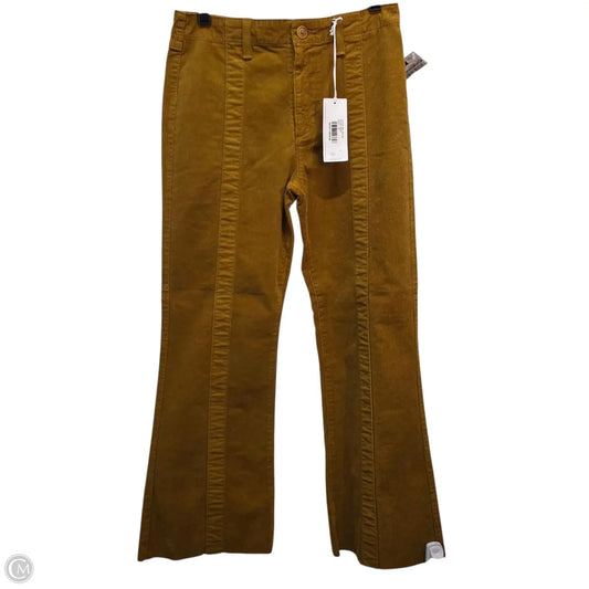 Adriano Goldschmied Corduroy Pants In Yellow, Size: 6
