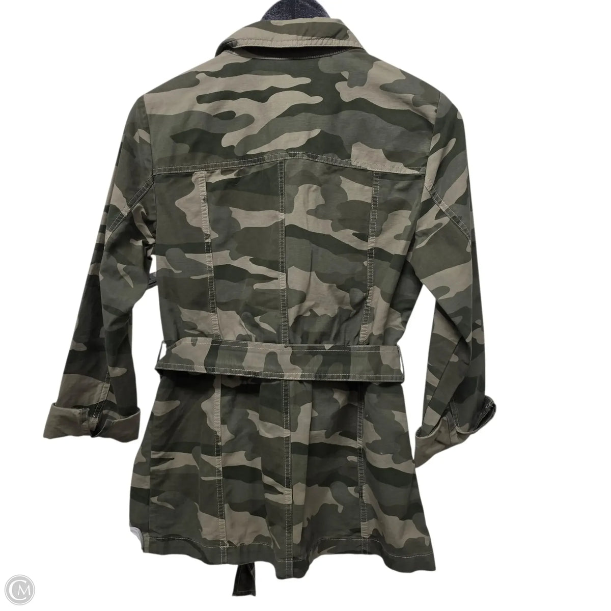 Jacket Denim By Talbots In Camouflage Print, Size: S