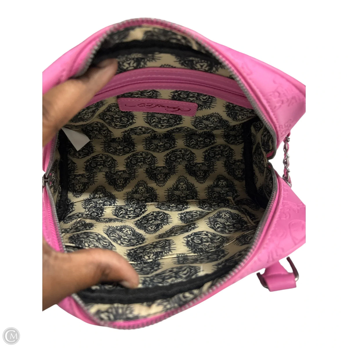 Handbag By Ed Hardy, Size: Medium