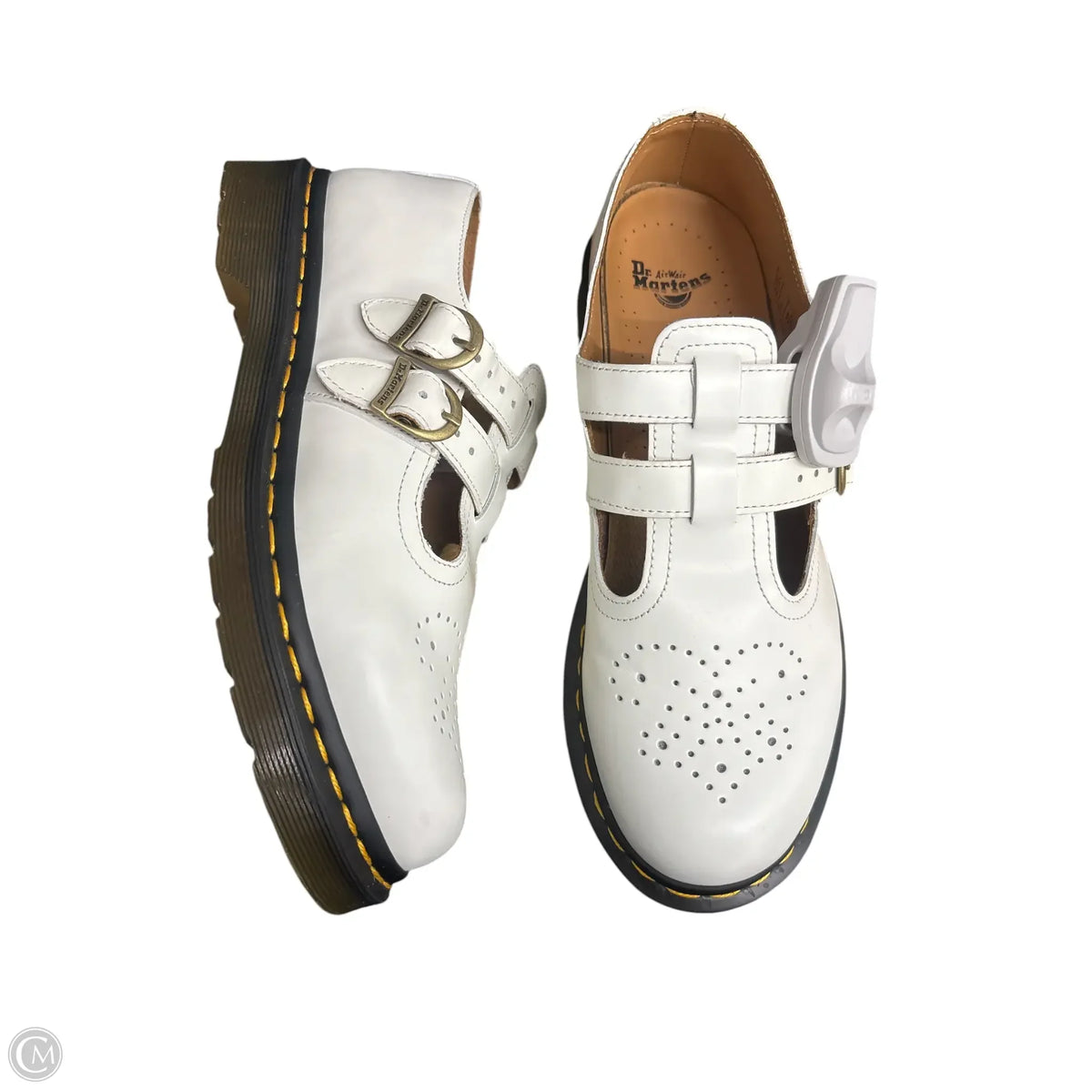 Dr Martens Shoes In White, Size: 9
