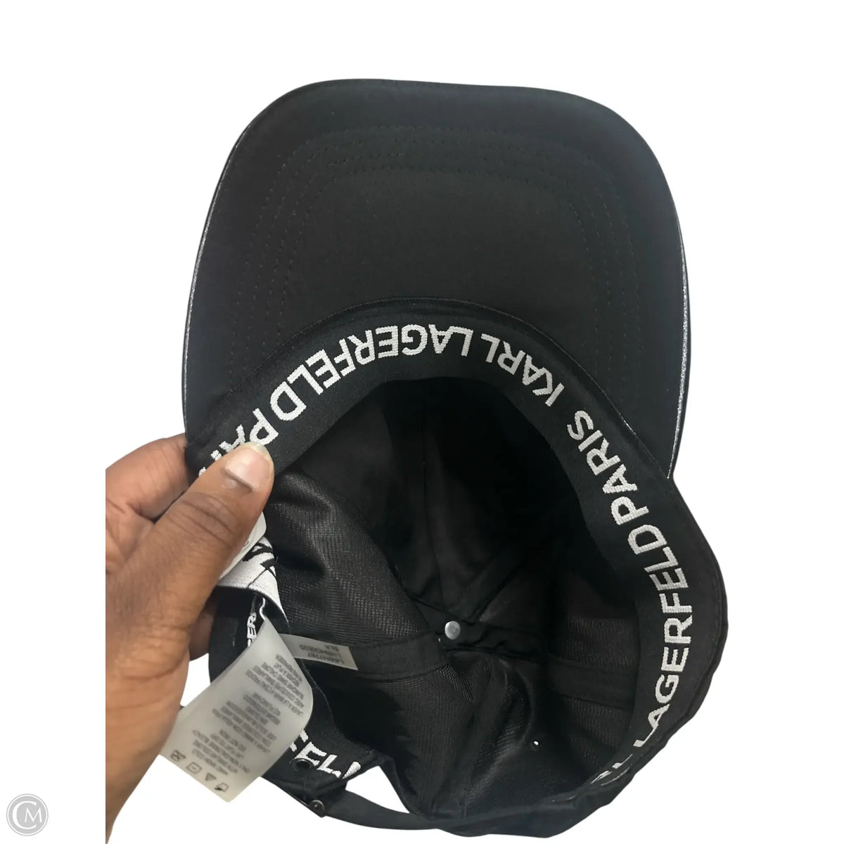 Karl Lagerfeld Spellout Logo Baseball Hat