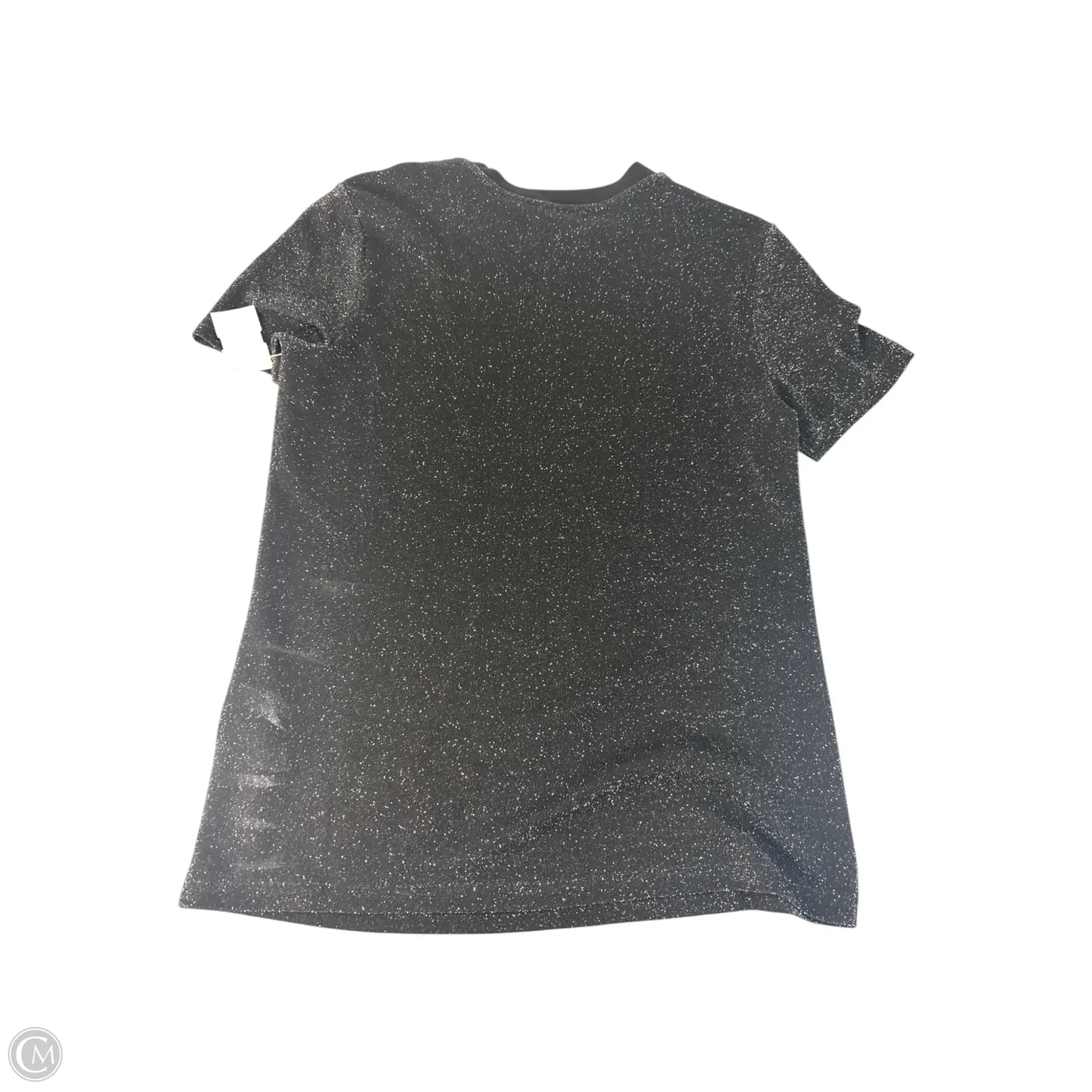 Top Short Sleeve By Ted Baker In Black & Silver, Size: S