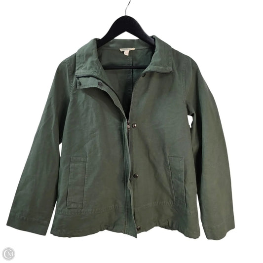 Jacket Utility By Eileen Fisher In Green, Size: Sp
