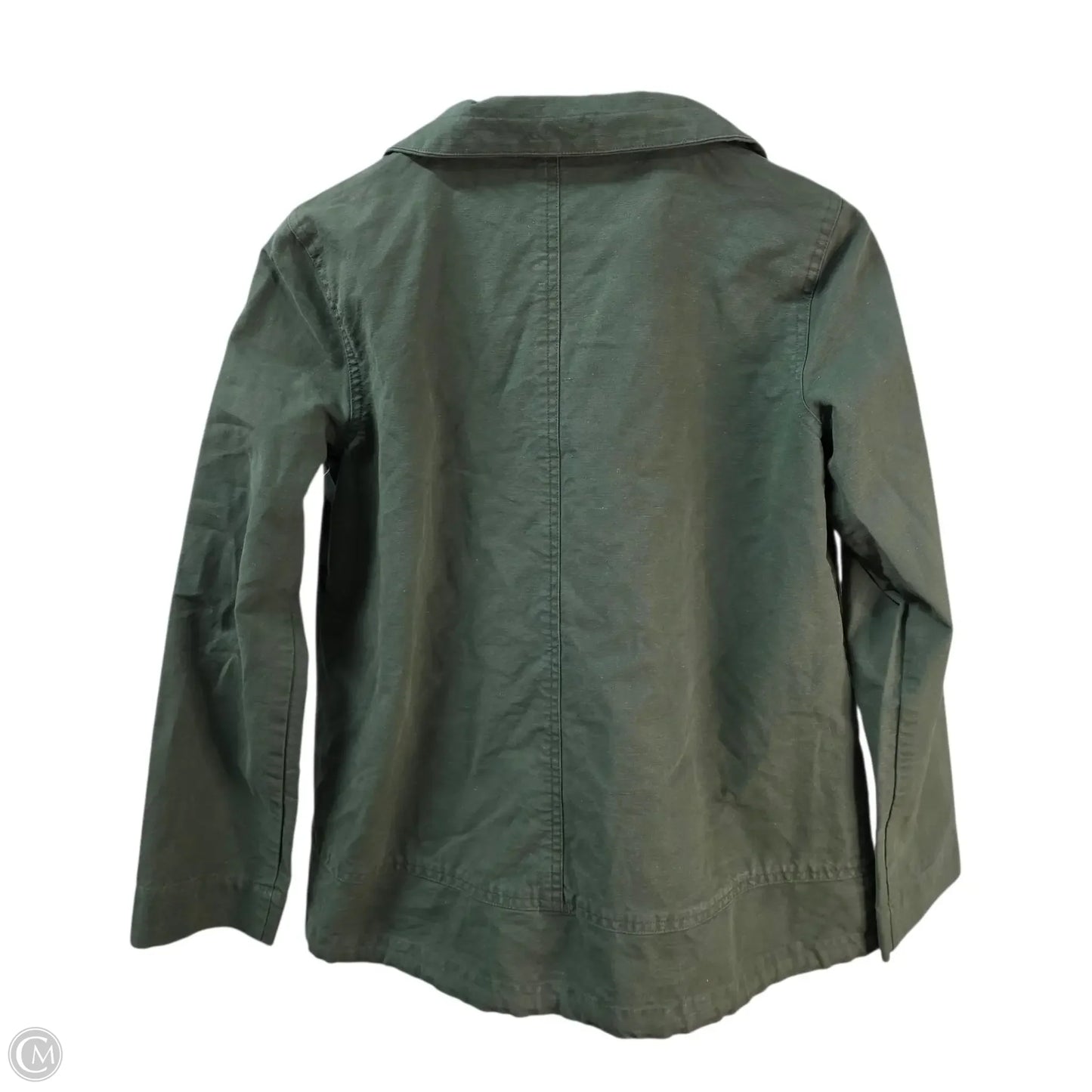 Jacket Utility By Eileen Fisher In Green, Size: Sp