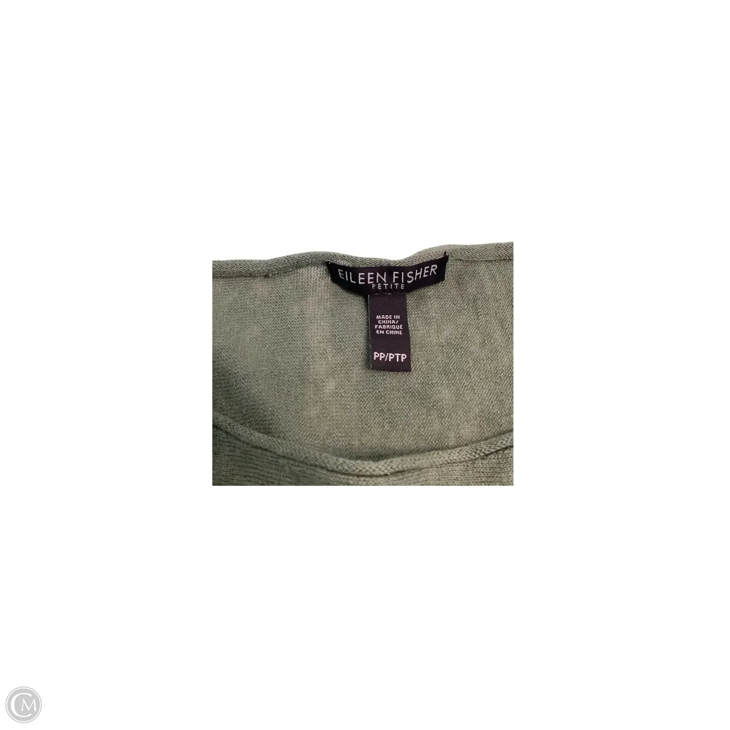 Top Short Sleeve Basic By Eileen Fisher In Green, Size: Sp