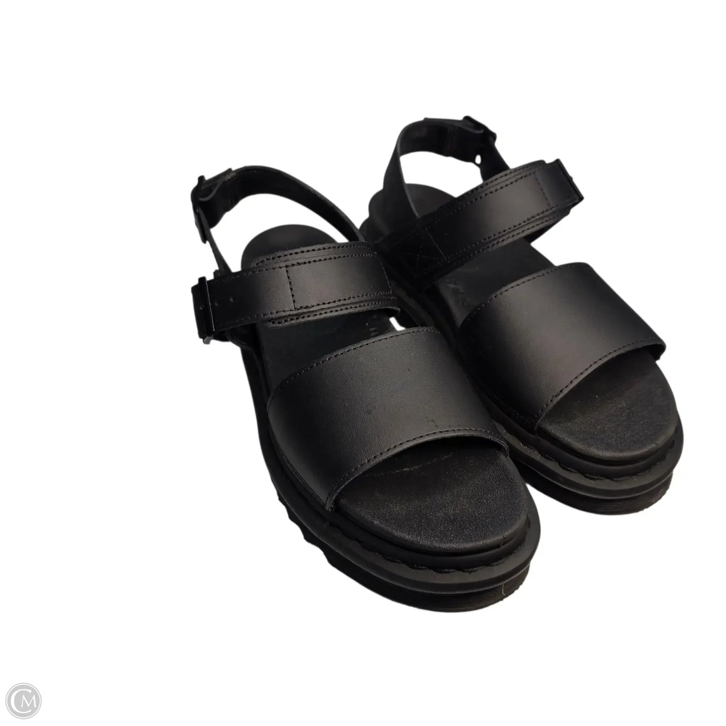Sandals Heels Platform By Dr Martens In Black, Size: 7