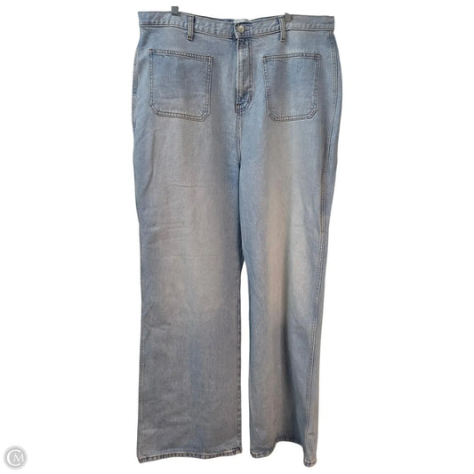 Pants Wide Leg By Reformation In Blue, Size: 18