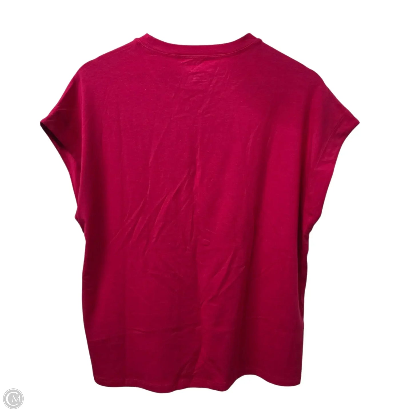 Top Short Sleeve Basic By Anthropologie In Pink, Size: M