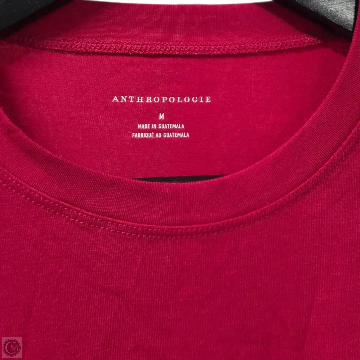 Top Short Sleeve Basic By Anthropologie In Pink, Size: M