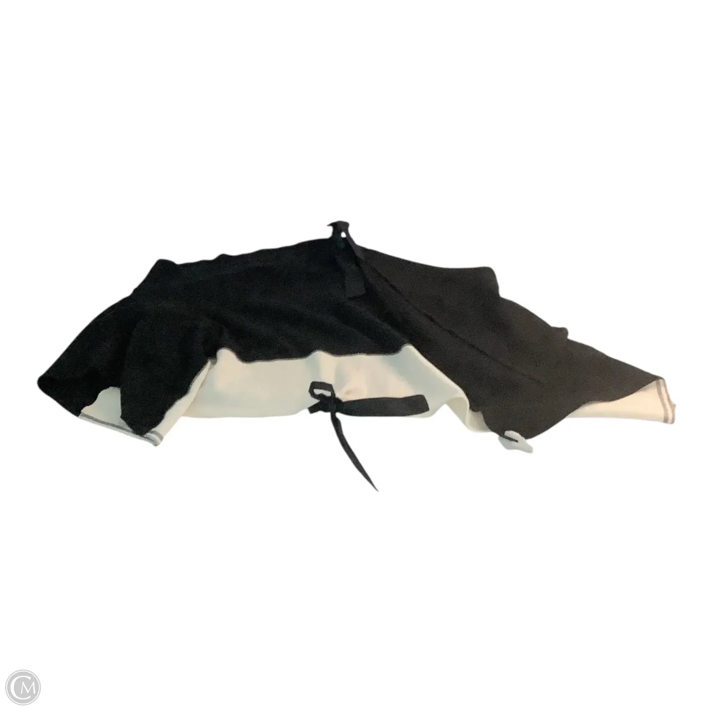 Vest Sweater By Clothes Mentor In Black & White, Size: Osfm
