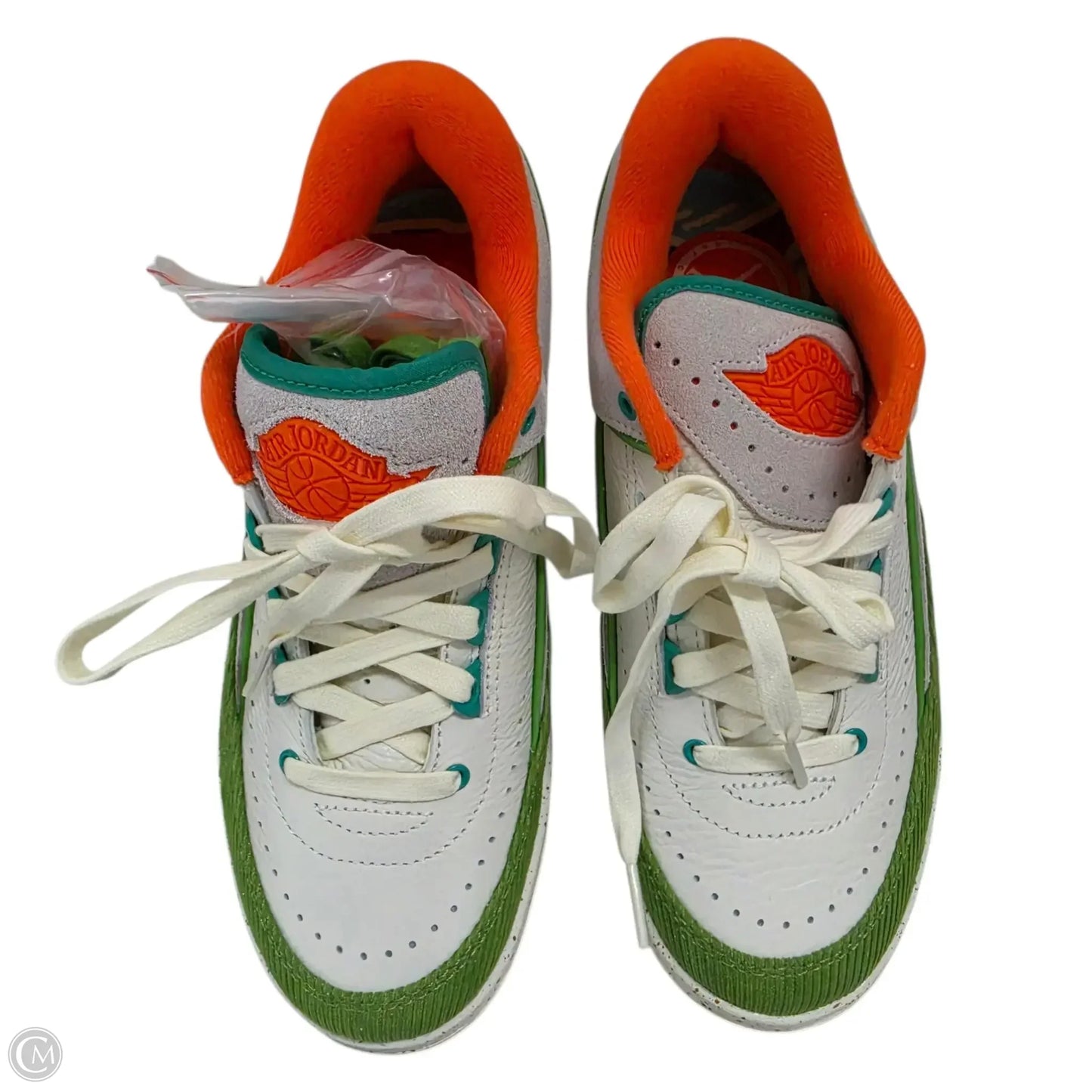 Shoes Sneakers By Nike In Green & Orange, Size: 7