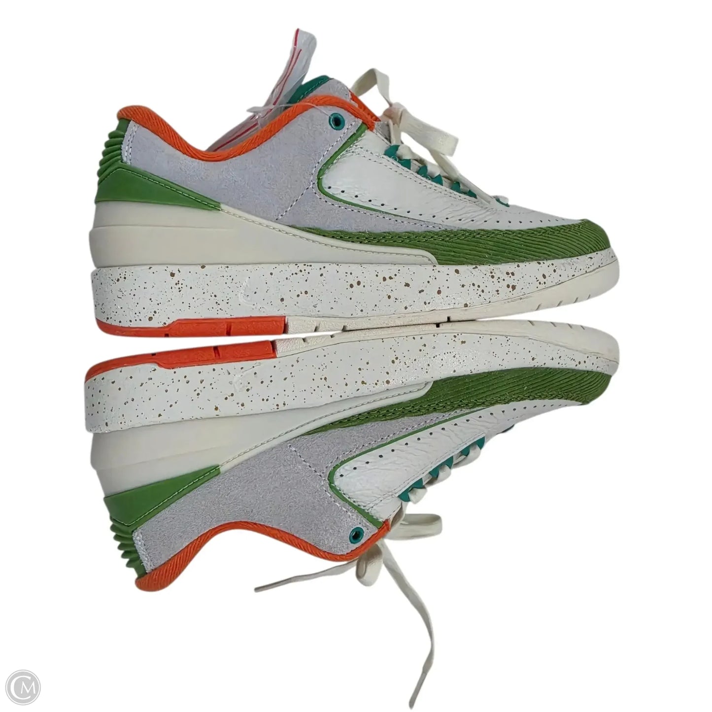 Shoes Sneakers By Nike In Green & Orange, Size: 7