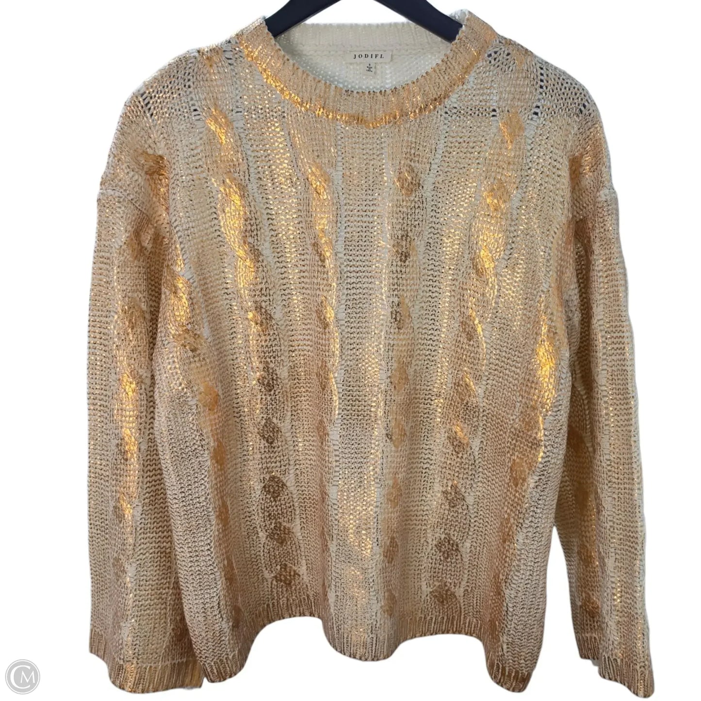 Sweater By Clothes Mentor In Gold, Size: M