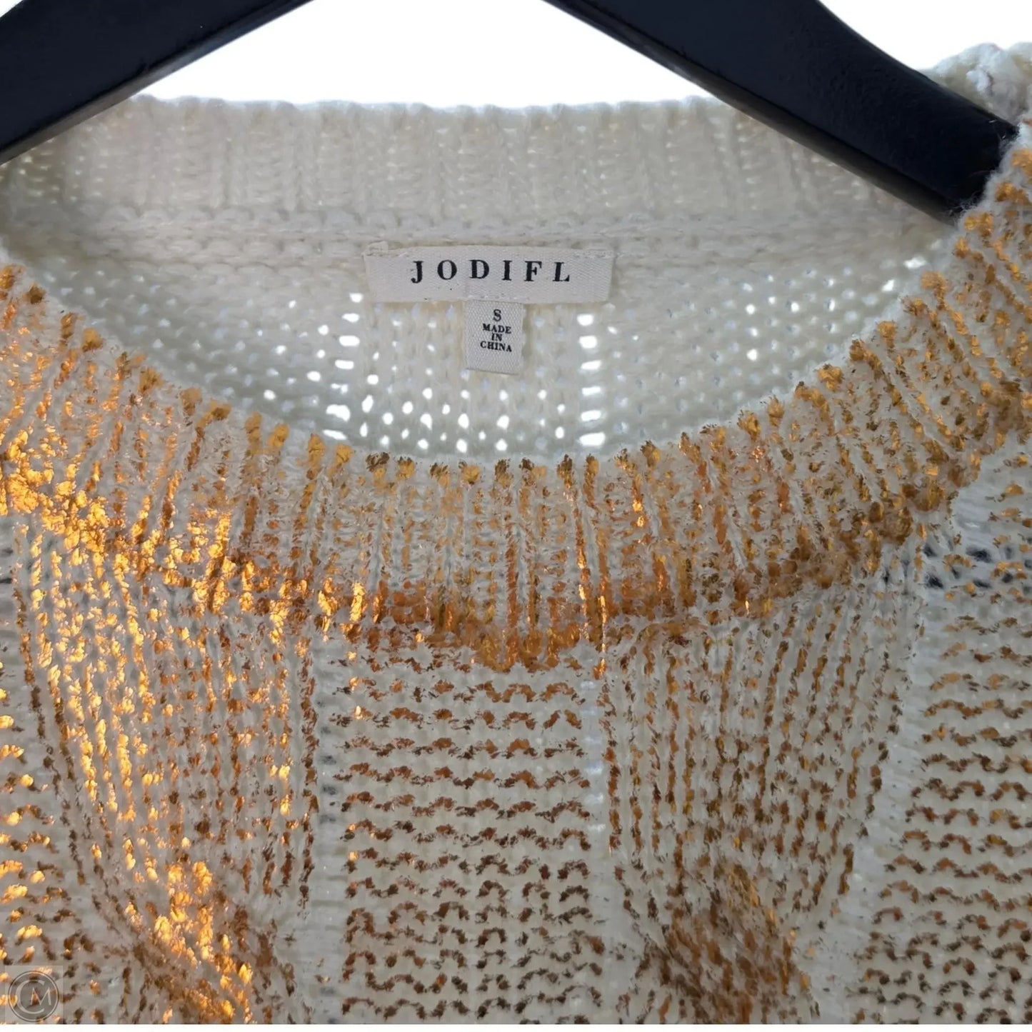 Sweater By Clothes Mentor In Gold, Size: M