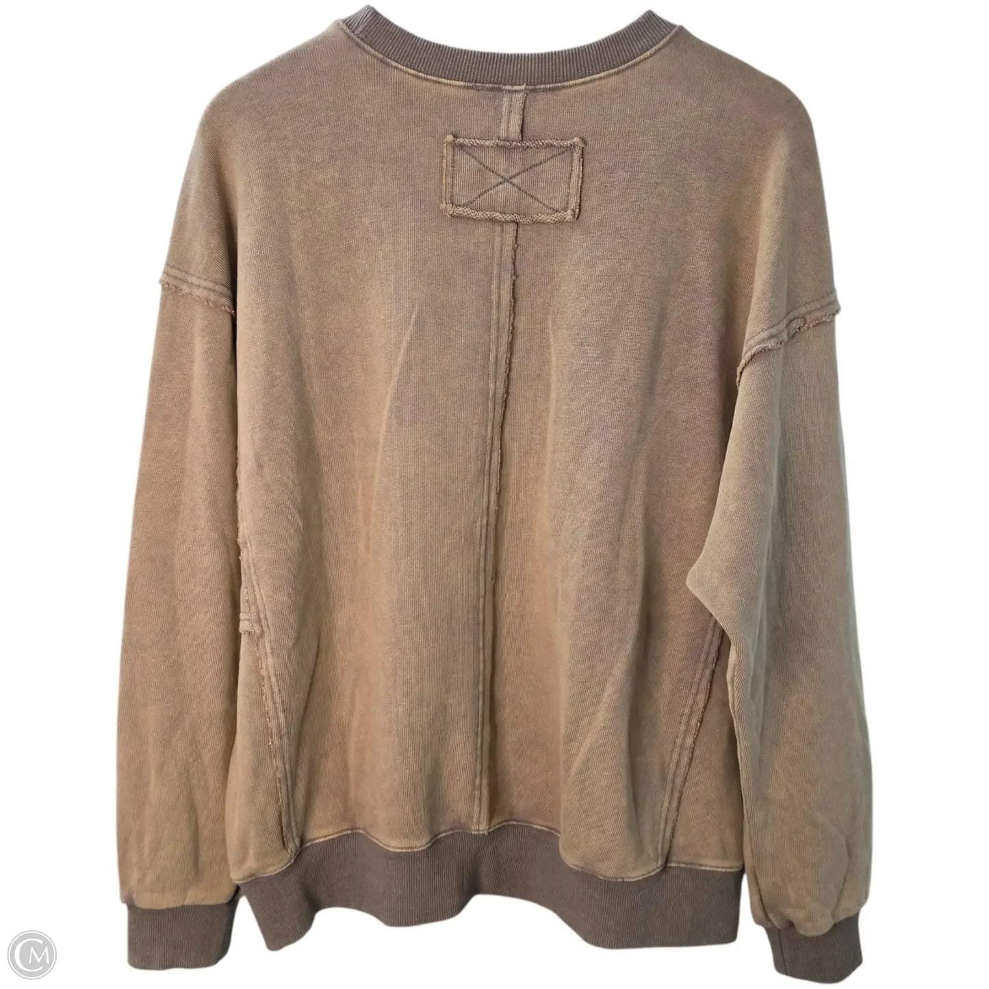 Sweatshirt Crewneck By Easel In Red & Tan, Size: S