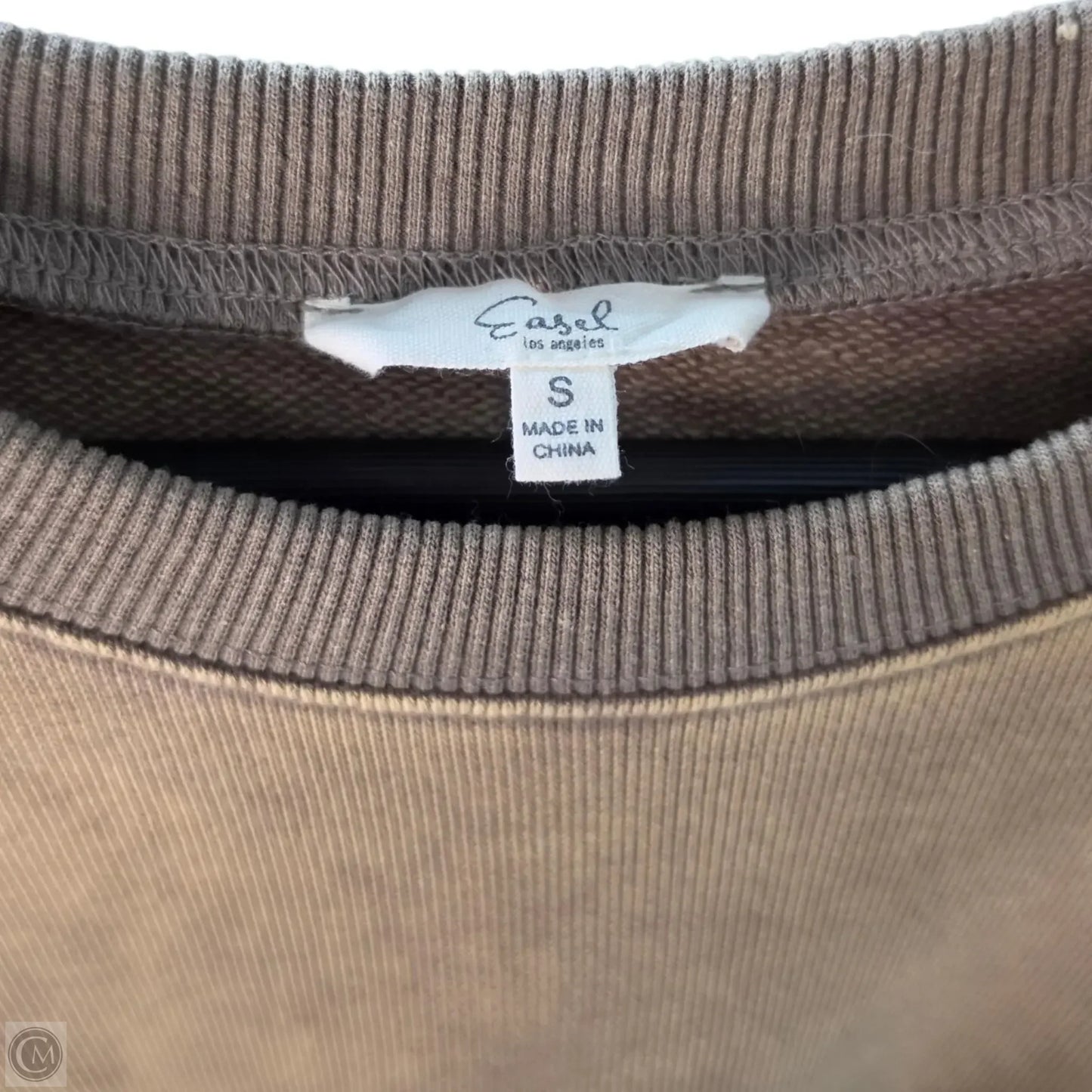 Sweatshirt Crewneck By Easel In Red & Tan, Size: S