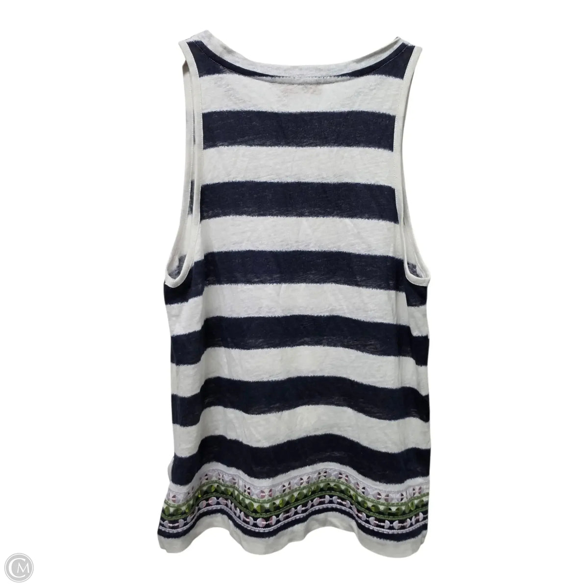 Top Sleeveless Designer By Tory Burch In Striped Pattern, Size: S