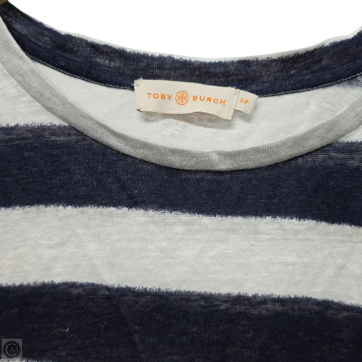 Top Sleeveless Designer By Tory Burch In Striped Pattern, Size: S