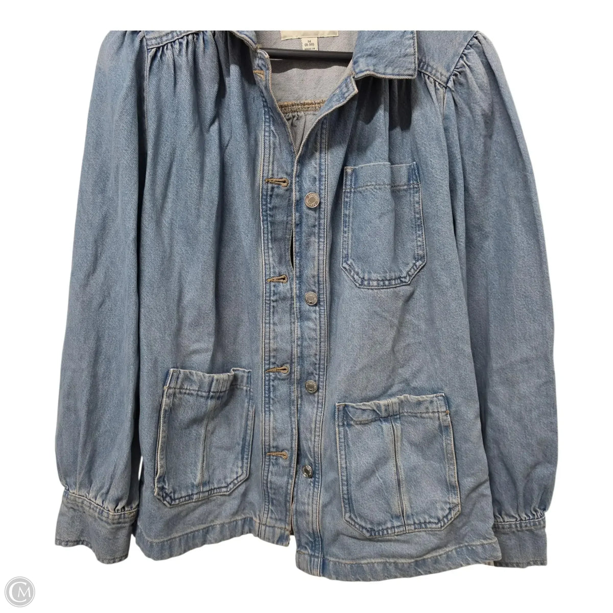 Jacket Denim By Clothes Mentor In Blue, Size: M