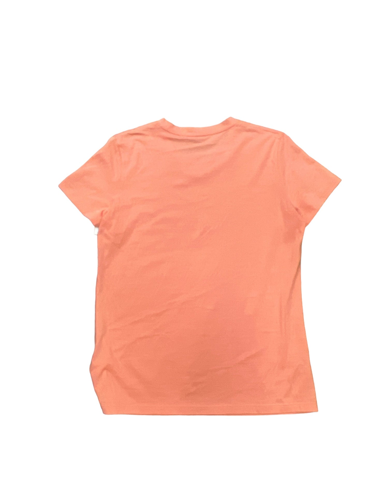 Orange Top Short Sleeve Basic Vince, Size M