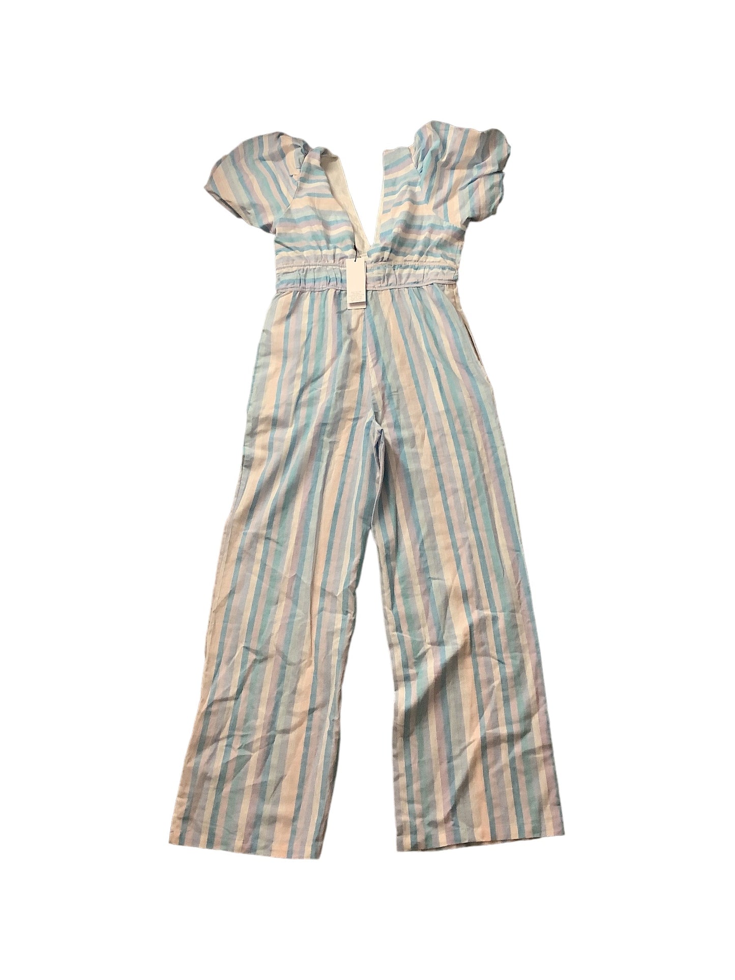 Striped Pattern Jumpsuit Clothes Mentor, Size 12