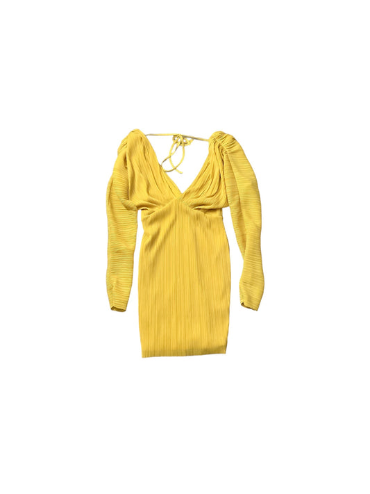 Yellow Dress Casual Short Asos, Size 4