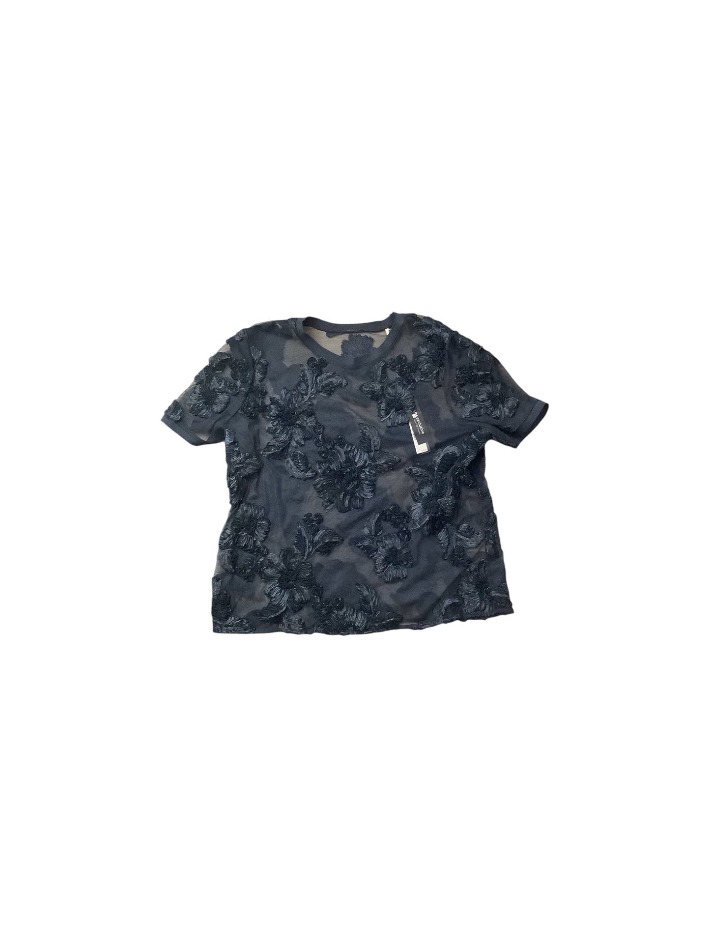 Top Short Sleeve By Elie Tahari In Navy, Size: L