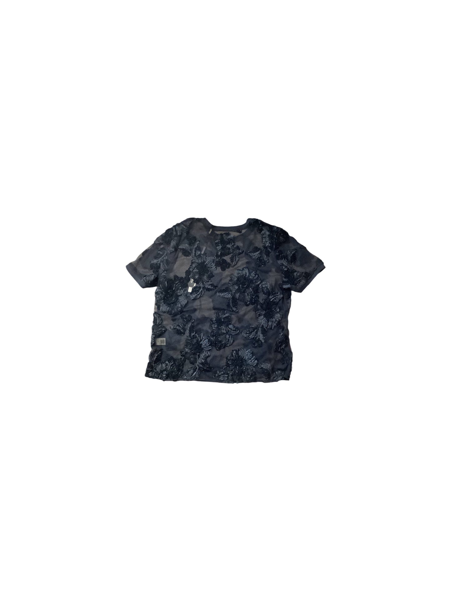 Top Short Sleeve By Elie Tahari In Navy, Size: L