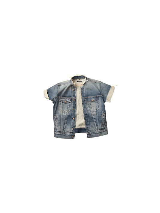 Jacket Denim By 7 For All Mankind In Blue Denim, Size: S