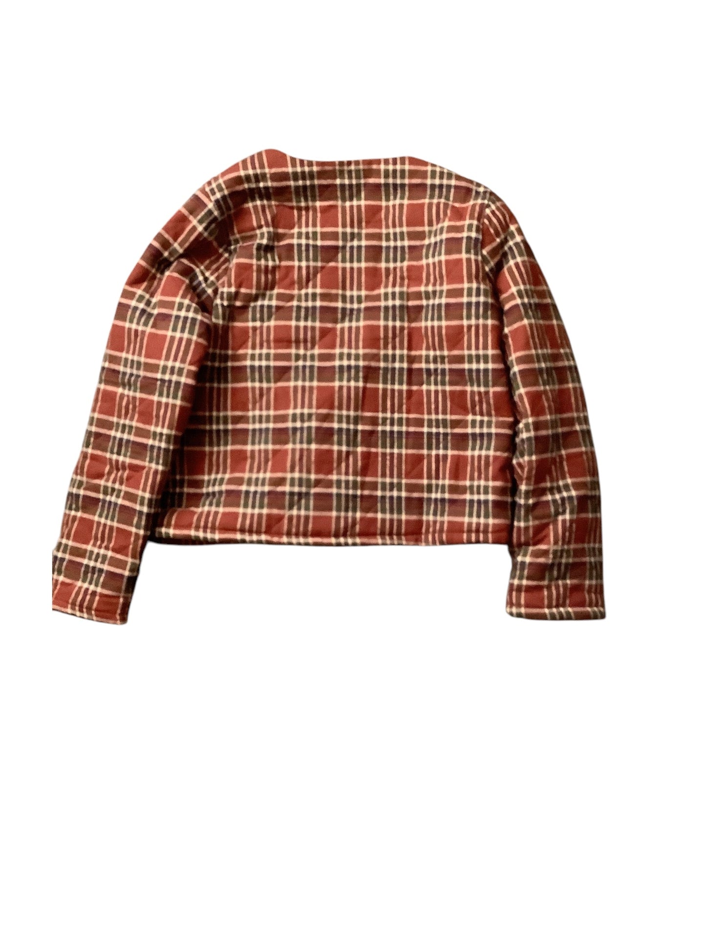 Jacket Other By Hem & Thread In Plaid Pattern, Size: L