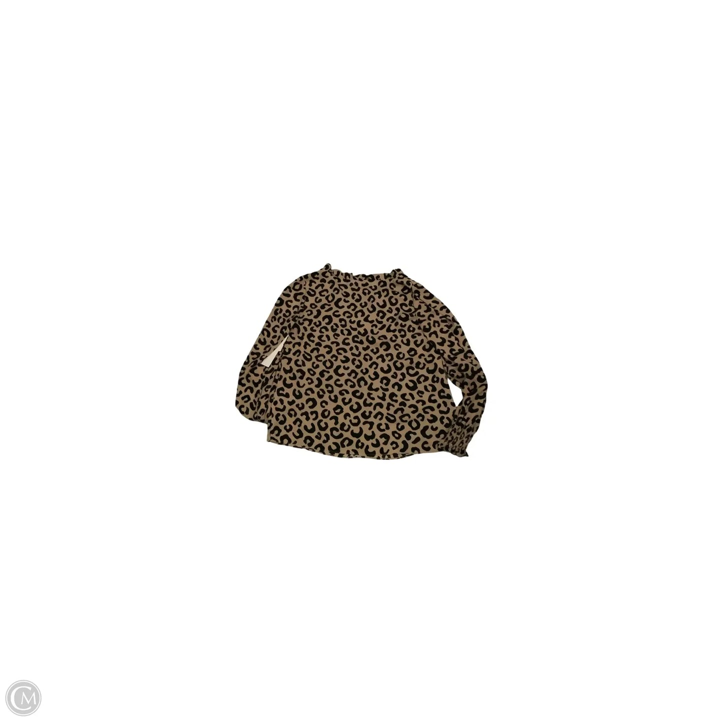 Top Long Sleeve Designer By Kate Spade In Animal Print, Size: S