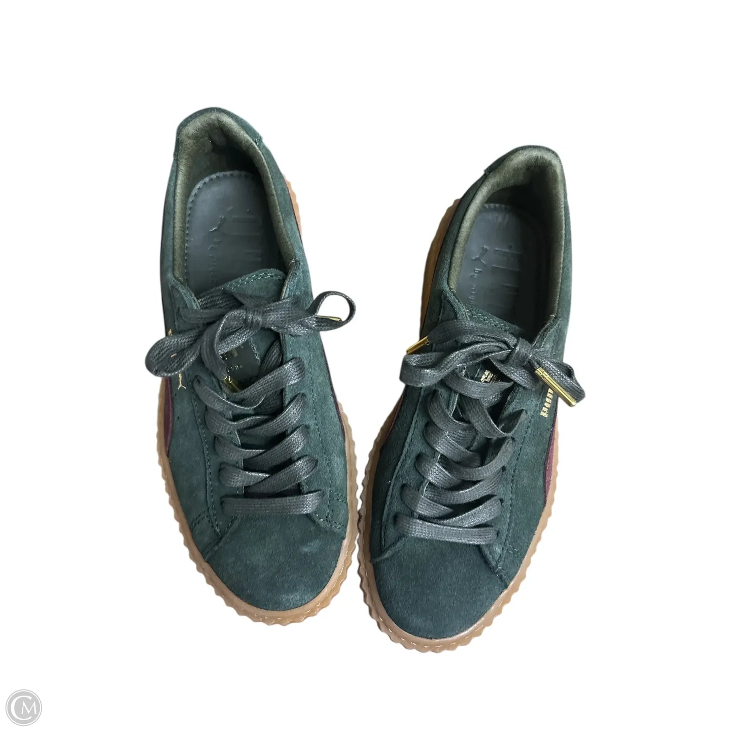 Shoes Sneakers By Puma In Green, Size: 6.5