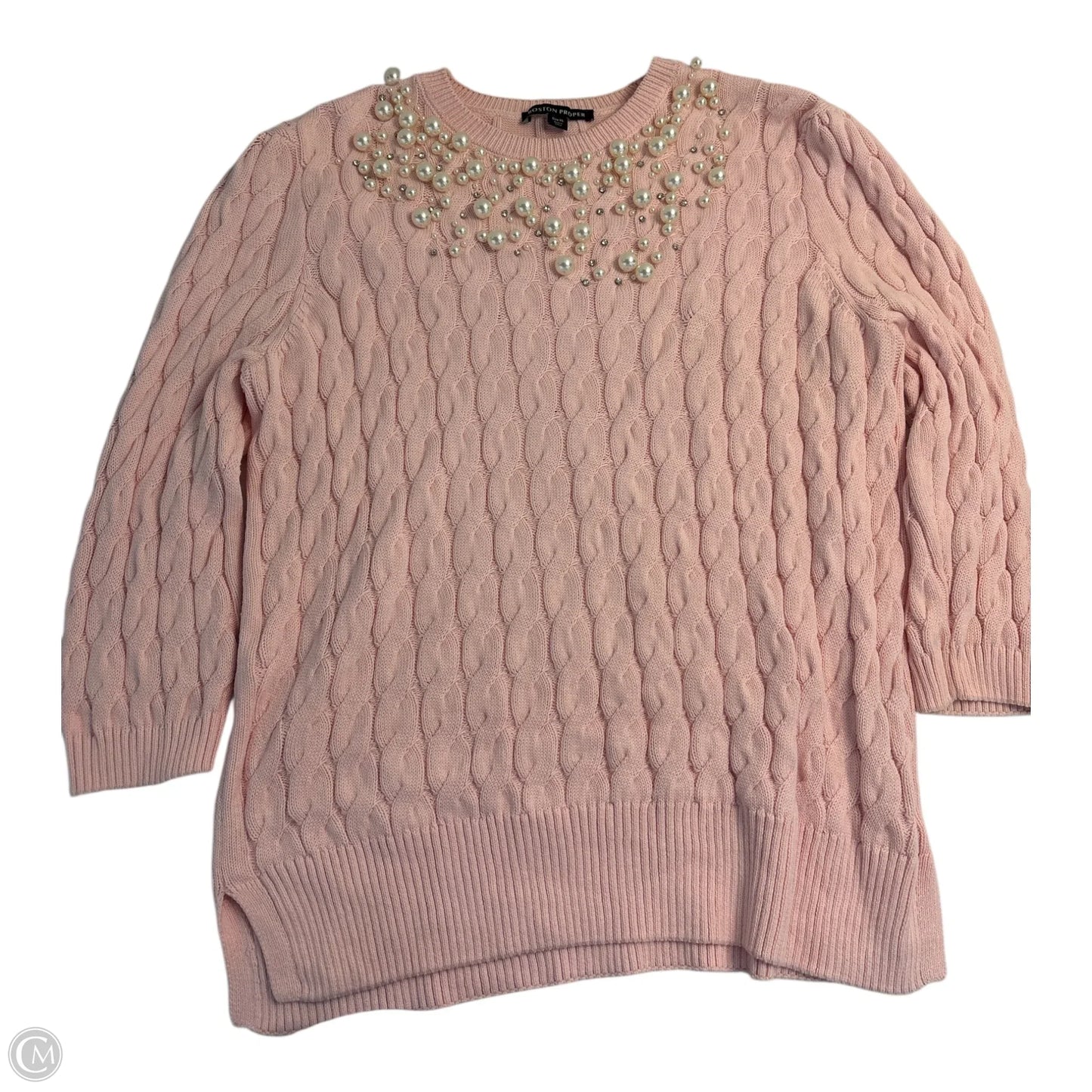 Sweater By Boston Proper In Pink, Size: Xl